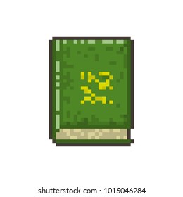 Pixel old magic book for games and websites