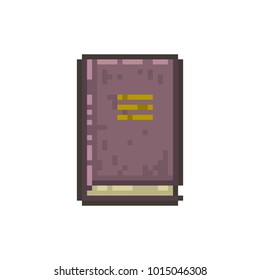 Pixel old magic book for games and websites