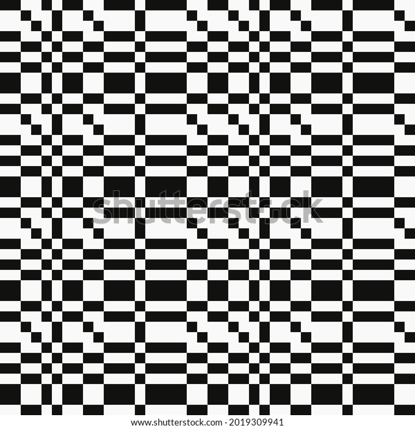 Pixel Ornament Shapes Vector Checker Tiles Stock Vector (Royalty Free ...