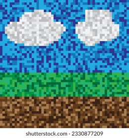 Pixel Pattern Abstract Colorfull Background Design