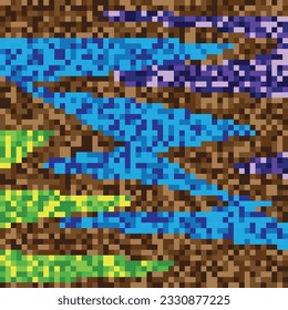Pixel Pattern Abstract Colorfull Background Design