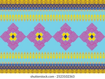 Pixel pattern art wallpaper Background, Design for fabric, curtain, carpet ,geometry seamless pattern art illustration .Pixel art pattern seamless for Fabric geometric ethnic pattern seamless.
