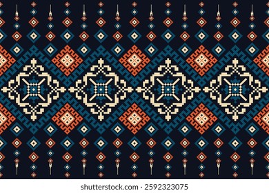 
Pixel pattern art wallpaper background,design for fabric, curtain, carpet, geometry seamless pattern art illustration. Pixel art patterns seamless for fabric geometric ethnic pattern seamless textile