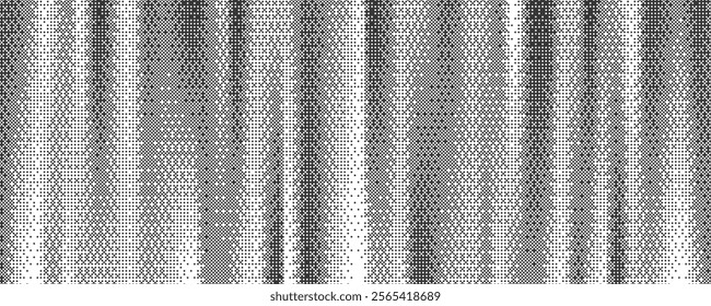 Pixel pattern background. Bitmap texture of retro computer game. Dotted dither gradient bg. Abstract glitch gradation screen tone with mosaic effect. Vector wallpaper