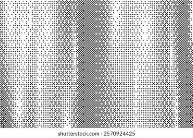 Pixel pattern background. Bitmap texture of retro computer game. Dotted dither gradient bg. Abstract glitch gradation screen tone with mosaic effect. Vector wallpaper