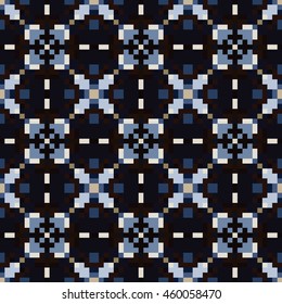 Pixel pattern. Cloth design, wallpaper, print.