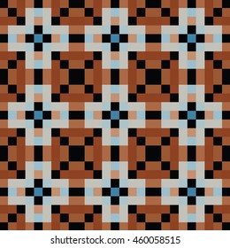 Pixel pattern. Cloth design, wallpaper, print.