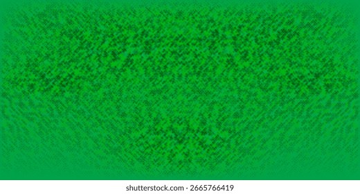 Patrón de píxeles Medio tono colorido con Pequeños cuadrados en tonos azules, verdes, rojos y amarillos sobre un fondo degradado verde vibrante, creando una textura abstracta digital moderna.