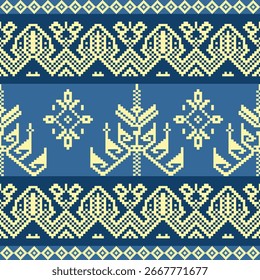 Design de padrão de pixel. Tudo vetor e sem emenda. Clássico e luxo para decorar, moda ou etc.