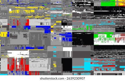 Pixel pattern of a digital glitch. Abstract background, pattern of a digital glitch.