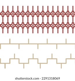 Pixel pattern. Ethnic abstract art. Harmonious pattern of tribal ornament, folk embroidery, Aztec geometric print. Design for carpet, wallpaper, clothing, textile, pillow, curtain.