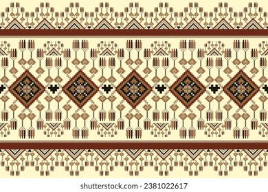 pixel pattern ethnic design squares connected to  each other Yellow brown black orange For fabrics carpets, textiles printed materials wallpaper curtains blankets bedsheets  bags.