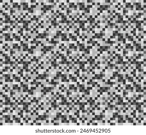 PIXEL PATTERN GRAYSCALE CAMUFLAGE PRINT