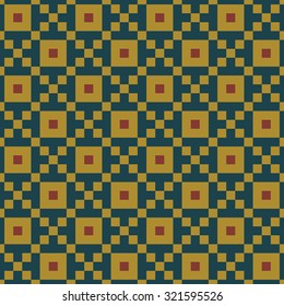 Pixel pattern. Seamless background texture. The pattern can be used to the scheme for embroidery, knitting, sewing and other creative work.