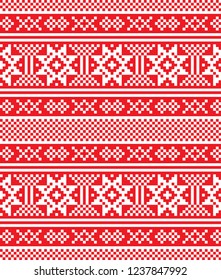 pixel pattern seamless christmas new year knitwear textile