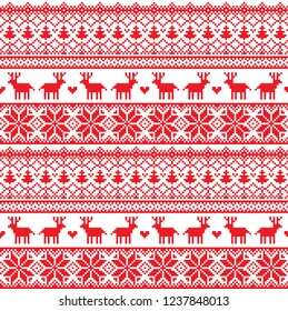 pixel pattern seamless christmas new year knitwear textile