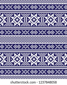 pixel pattern seamless christmas new year knitwear textile