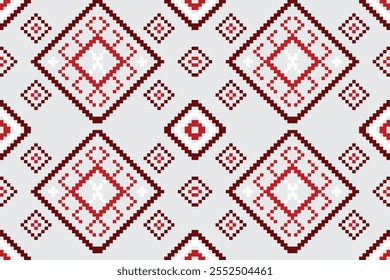 Pixel Pattern ,Seamless traditional background design. indigenous pattern, tribal pattern, graphic pattern