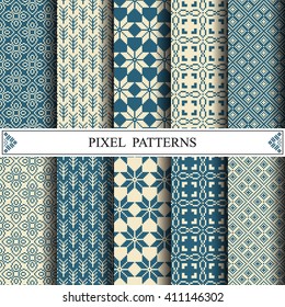 pixel pattern, textile, pattern fills, web page background, surface textures