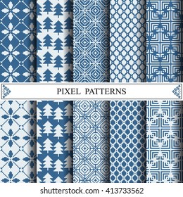 pixel pattern, textile, pattern fills, web page background, surface textures