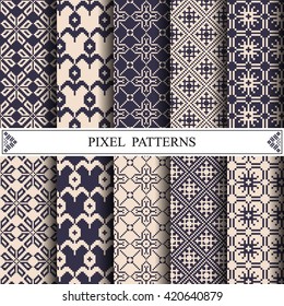 pixel pattern, textile, pattern fills, web page background, surface textures
