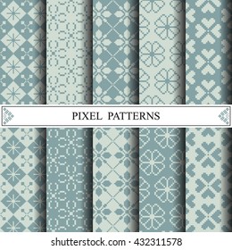 pixel pattern, textile, pattern fills, web page background, surface textures