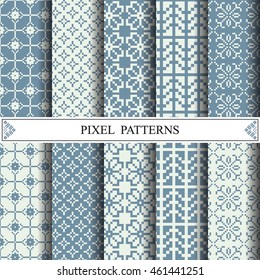 pixel pattern, textile,  web page background, surface textures