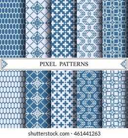 pixel pattern, textile,  web page background, surface textures