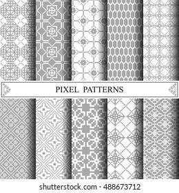 pixel pattern, textile, web page background, surface textures