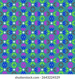 A pixel pattern that breaks all boundaries — creative, limitless, and full of expressive energy in every square.