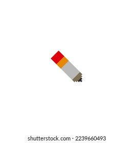 Pixel-Stift einzeln auf weißem Hintergrund