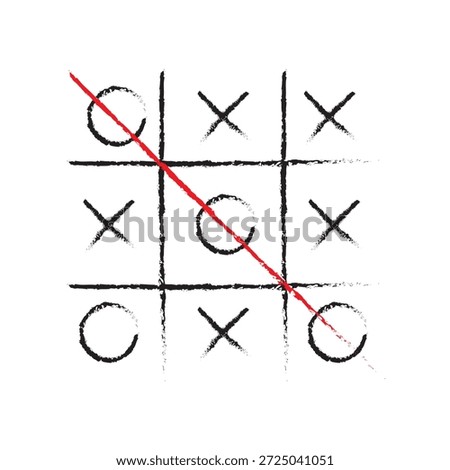 Pixel perfect black thin line icon of tic tac toe. Editable stroke vector 64x64 pixel. Scale 5000% preview. Noughts and crosses sign. Xs Os game symbol. Outline XOXO linear pictogram. Tick tack toe