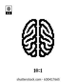 Pixel perfect brain icon