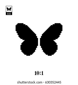 Pixel Perfect Butterfly Icon