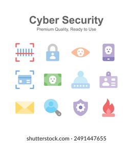 Pixel perfect cyber security icons up for premium use