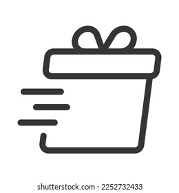 Pixel perfect, editable stroke, up scalable, line, vector bloop icon.