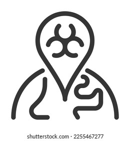 Pixel perfect, editable stroke, up scalable, line, vector bloop icon.