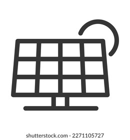 Pixel perfekt, editierbarer Strich, skalierbar, Linie, Vektorblock-Symbol.