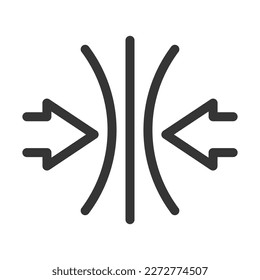 Pixel perfect, editable stroke, up scalable, line, vector bloop icon.