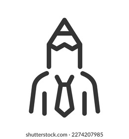 Pixel perfect, editable stroke, up scalable, line, vector bloop icon.