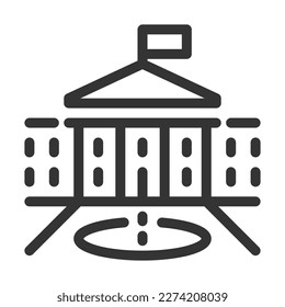 Pixel perfect, editable stroke, up scalable, line, vector bloop icon.