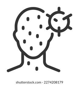 Pixel perfect, editable stroke, up scalable, line, vector bloop icon.