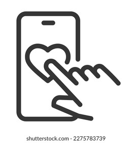Icono de trazo perfecto, editable, de línea ascendente, de vectores.