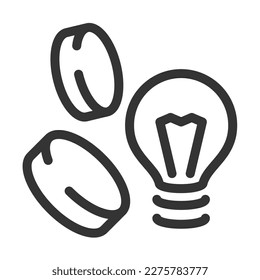 Pixel perfect, editable stroke, up scalable, line, vector bloop icon.
