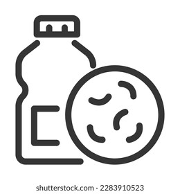 Pixel perfect, editable stroke, up scalable, line, vector bloop icon.