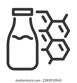 Pixel perfect, editable stroke, up scalable, line, vector bloop icon.