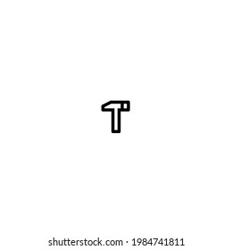 Pixel Perfect Hammer Simple Symbol