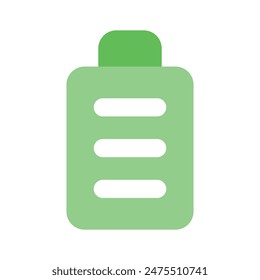 Icono perfecto del Estado de la batería en estilo único, listo para el uso premium