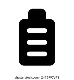 Pixel perfect icon of battery status in unique style, ready for premium use