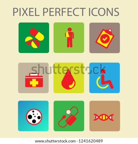 Pixel perfect icons set with science and techonology.